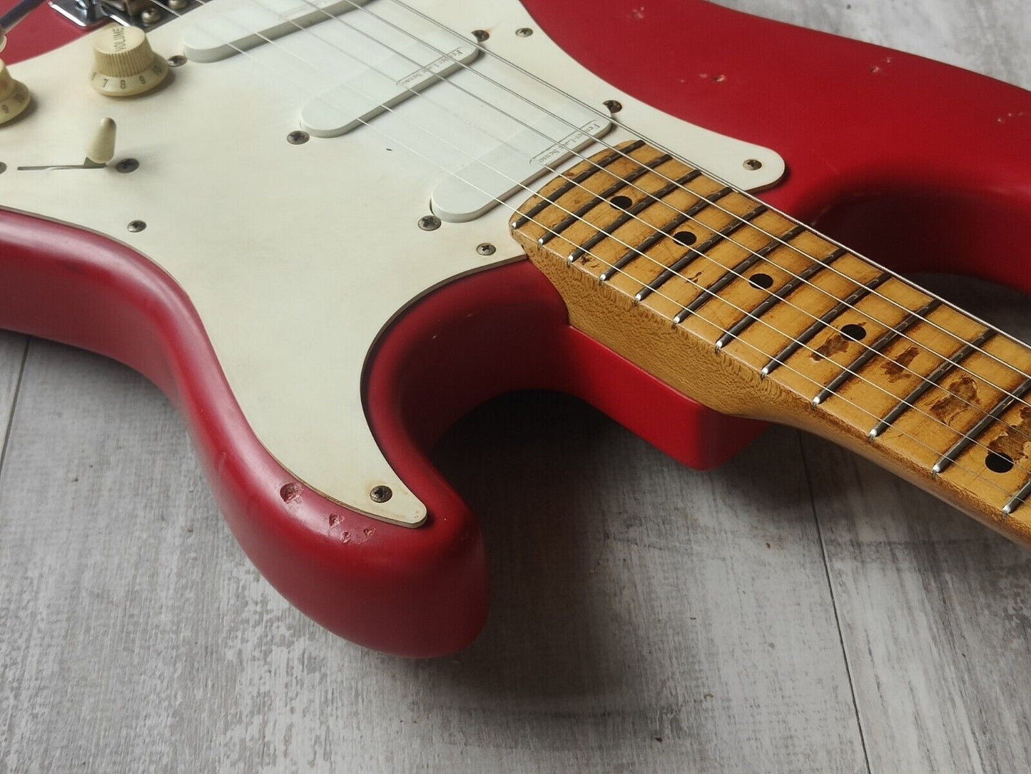 2005 Fender Japan ST54-95LS '54 Stratocaster w/Lace Sensors (Relic Torino Red)