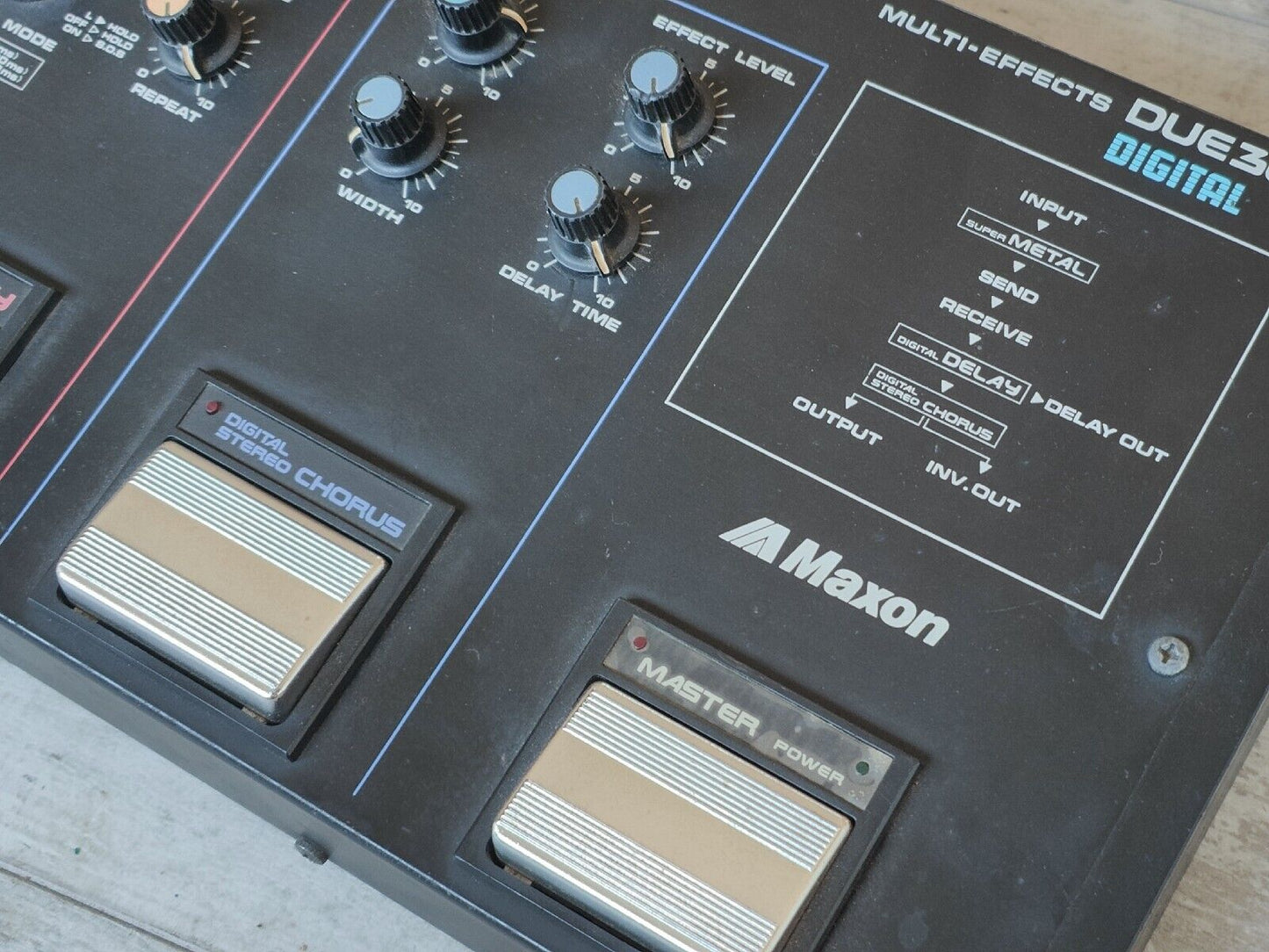 1980's Maxon DUE300 Vintage Multi Effects Pedal
