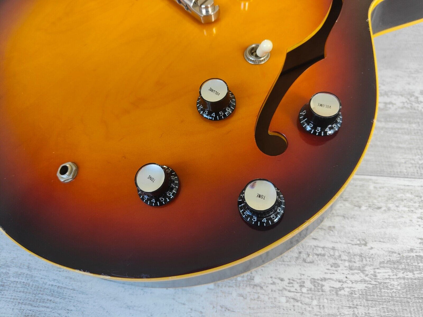 2005 Edwards (by ESP Japan) E-SA-125LTS Semi Hollowbody (Brown Sunburst)