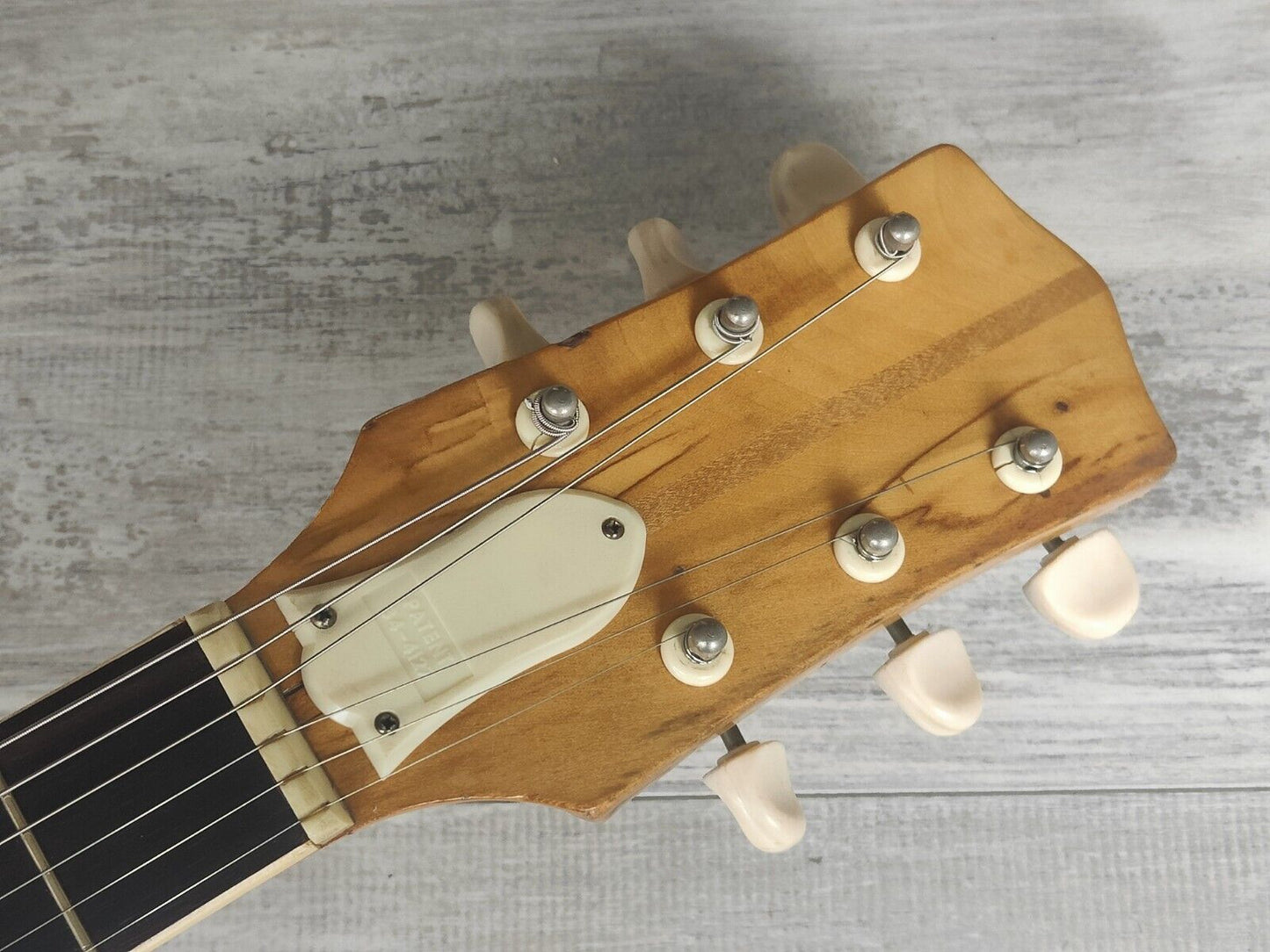 1960's Kawai Japan Archtop Three Pickup Vintage Hollowbody Guitar (Natural)