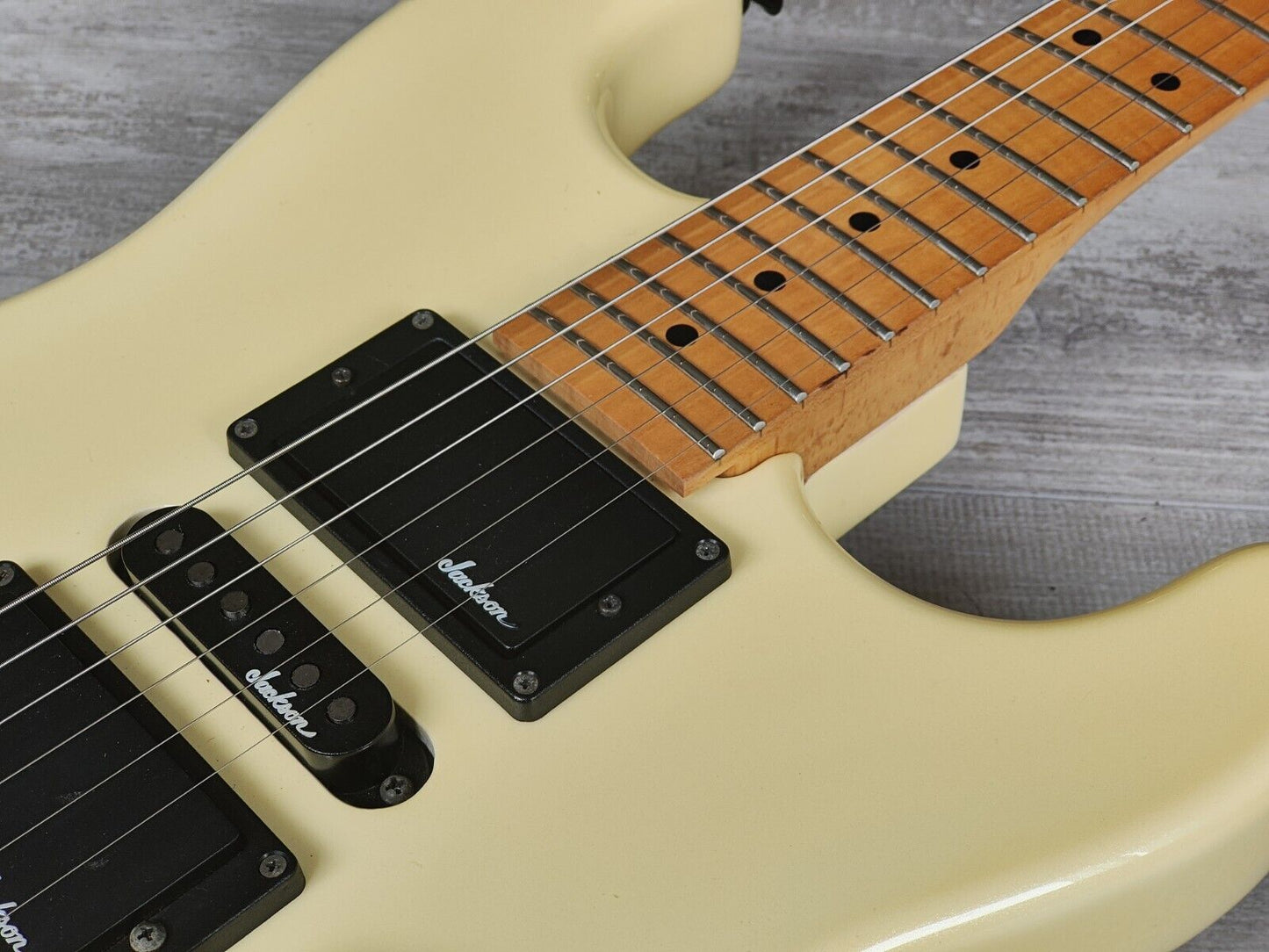 1989 Charvel Japan Model HSH Superstrat (Aged White)
