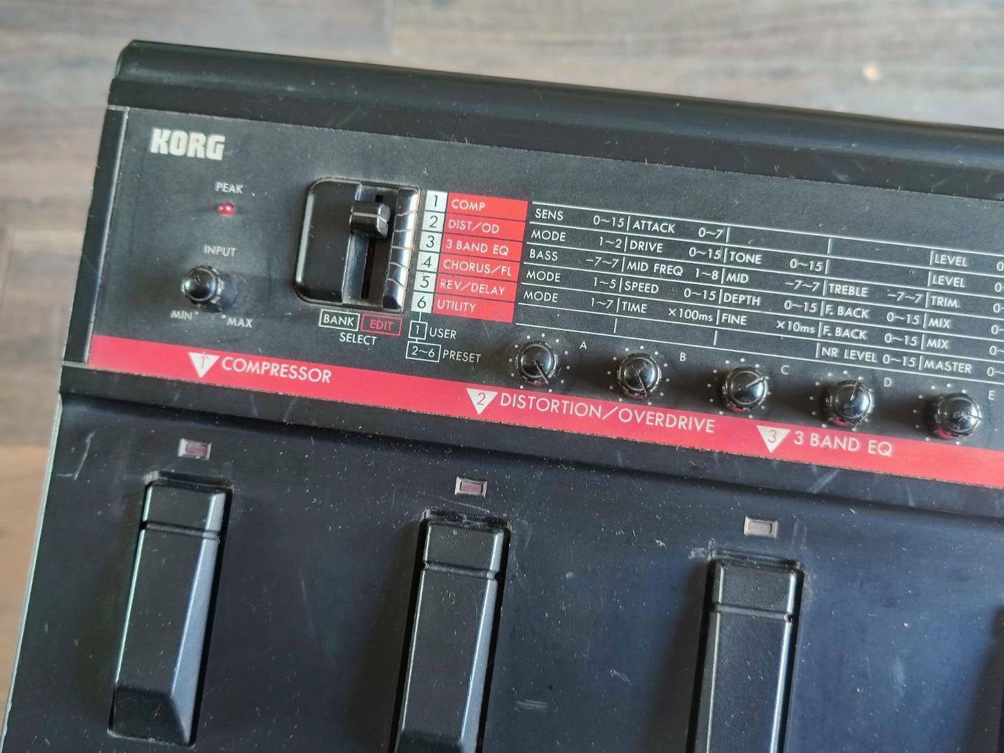 Korg A5 GTR Vintage Guitar Multi MIJ Japan Effects Pedal