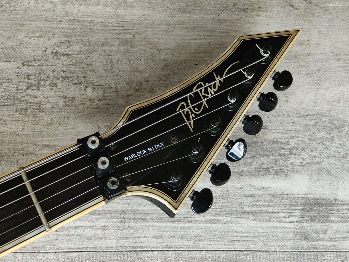 2009 B.C Rich NJ Deluxe Warlock w/EMG's (Onyx Black)