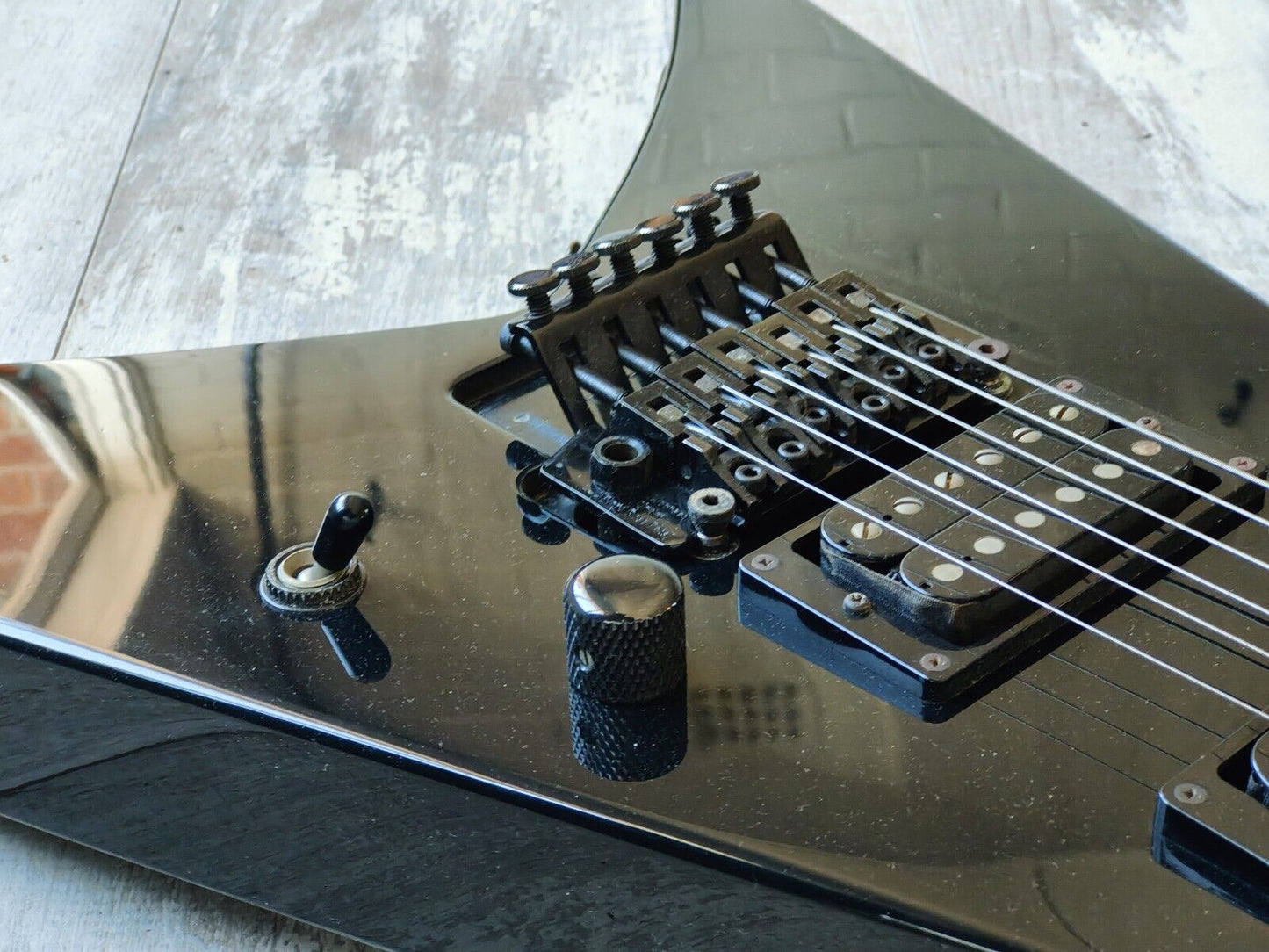 2000's Jackson Charvel Japan CKV-068 Exclaim Series Flying V (Black)