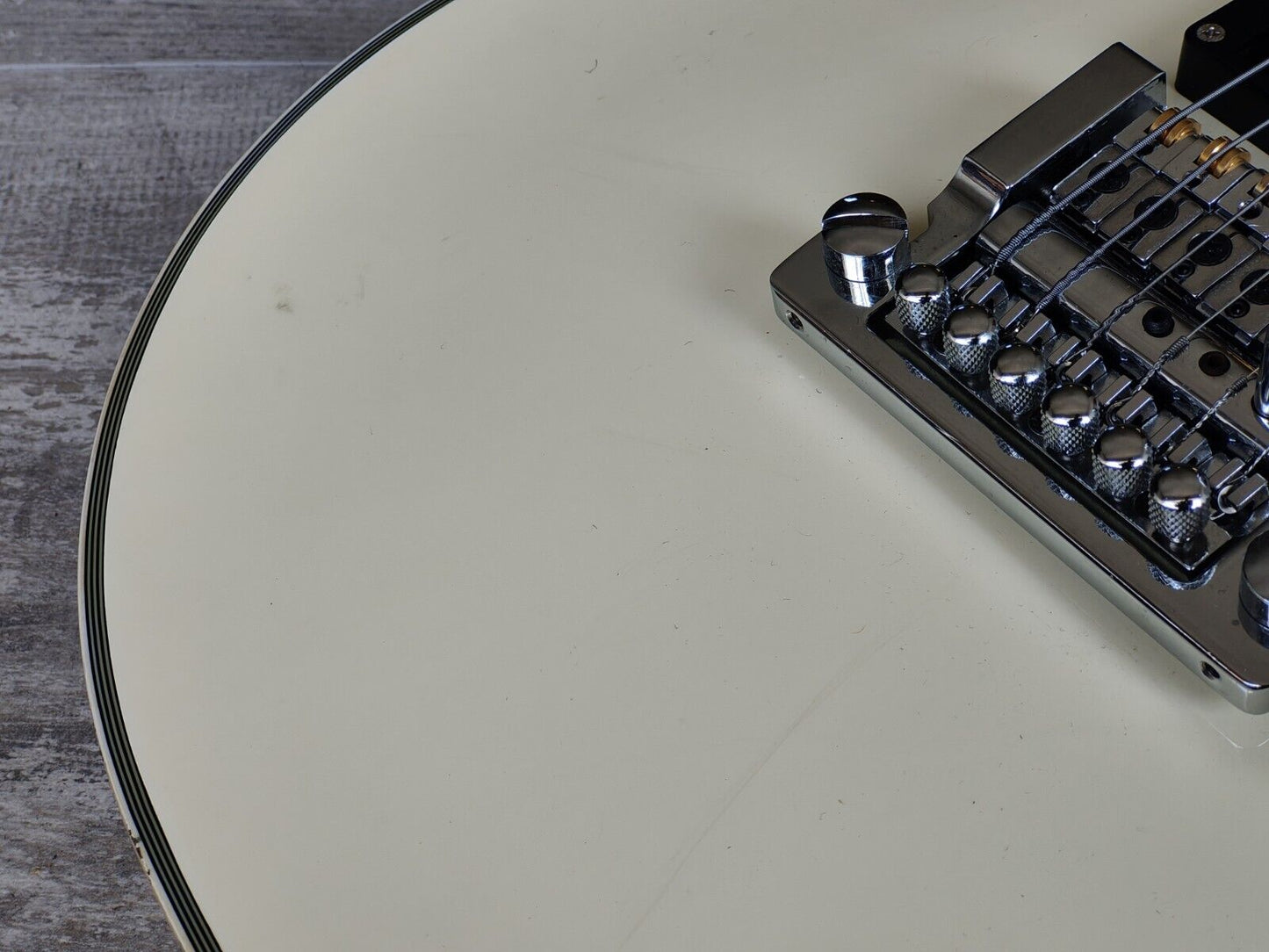 2004 Burny RLC-58K Les Paul Custom w/Kahler (Snow White)
