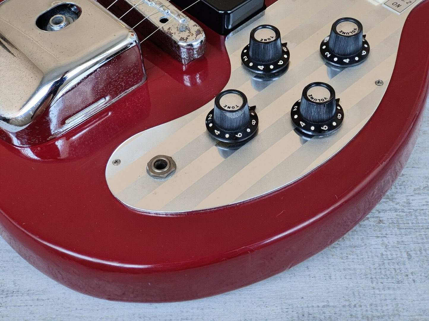 1960's Teisco Japan WG-2L w/Tokai P90's (Red)