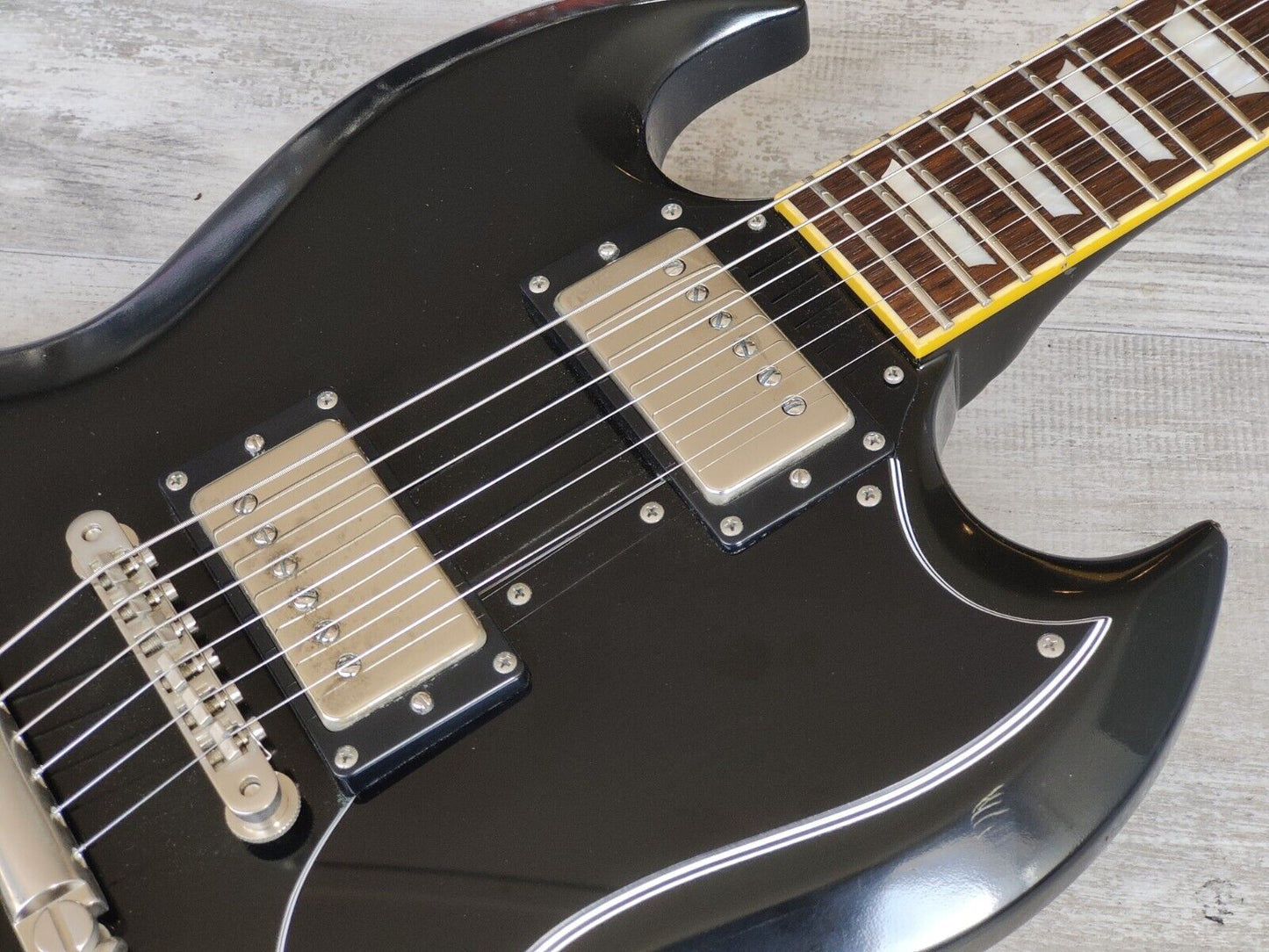 2004 Edwards (by ESP Japan) E-SG-90LT2 Double Cutaway SG (Black)