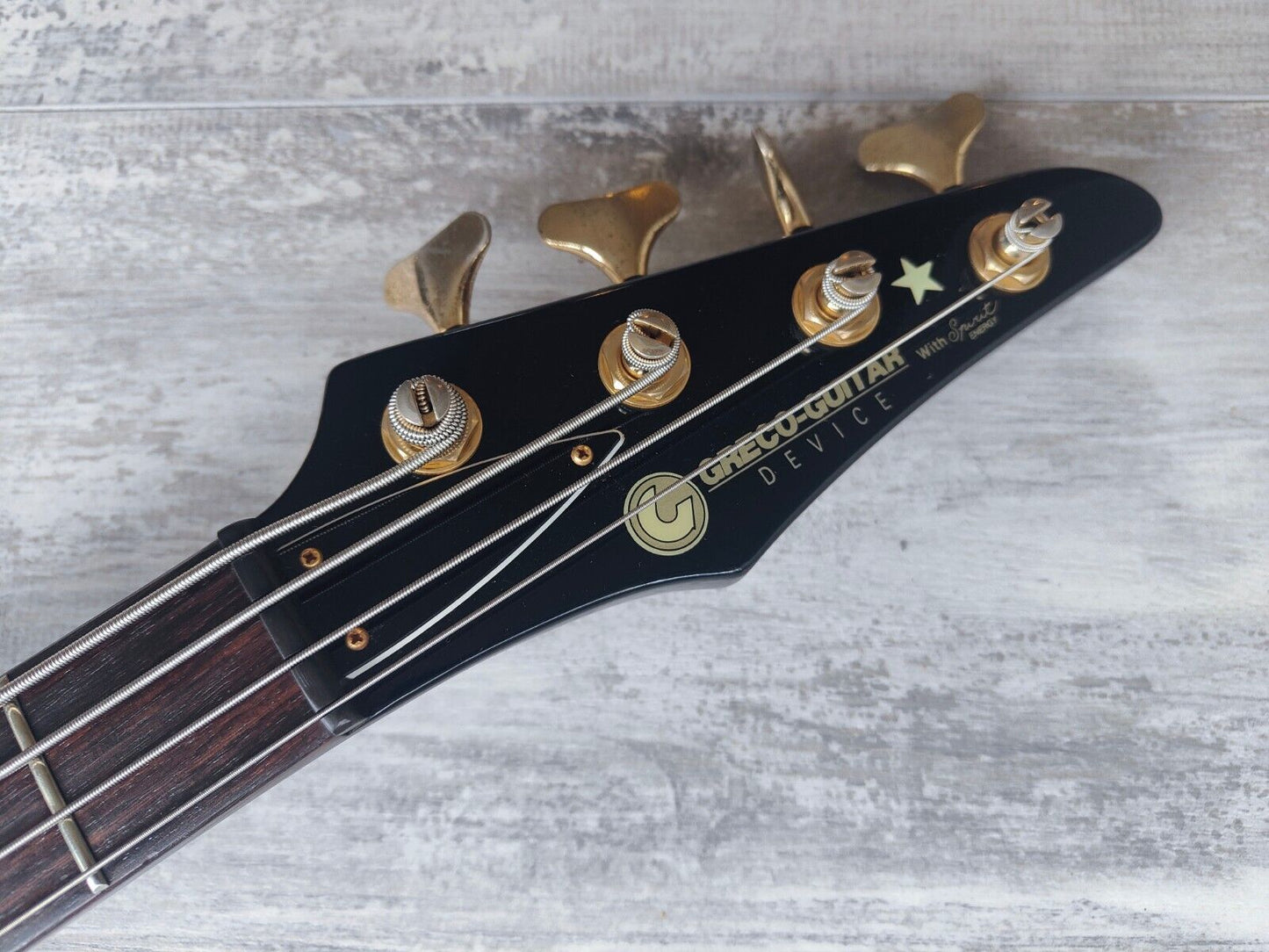 1986 Greco Japan JJB-M1 Medium Scale Electric Bass Guitar (Black)