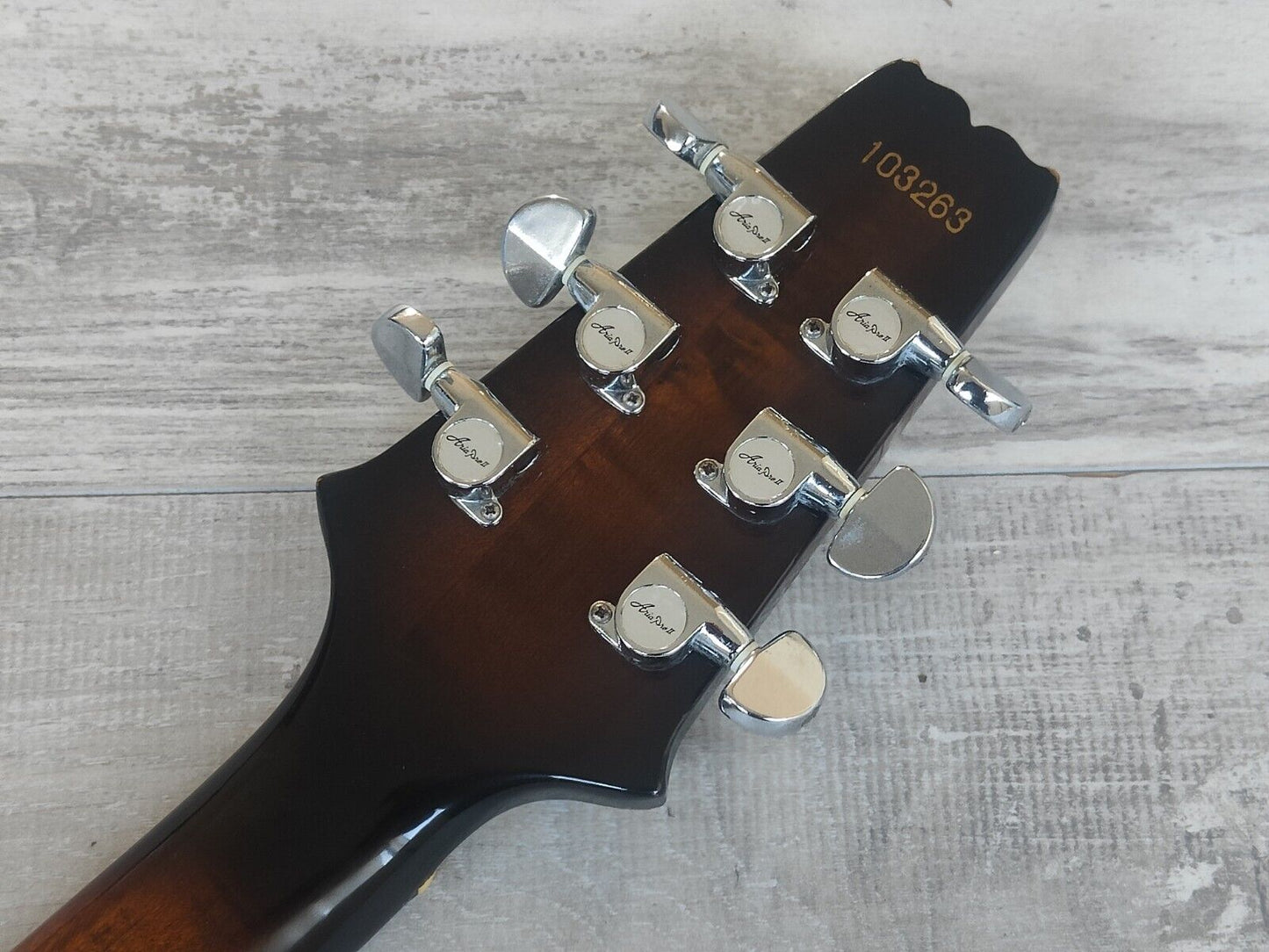 1981 Aria Pro II Japan CS-400 Cardinal Double Cutaway (Brown Sunburst)