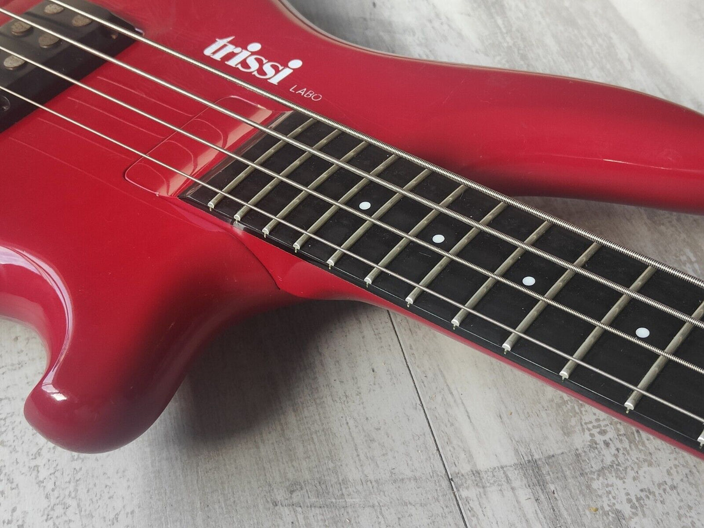 1994 Trissi Labo 4-String Bass w/Tremolo System (Red)