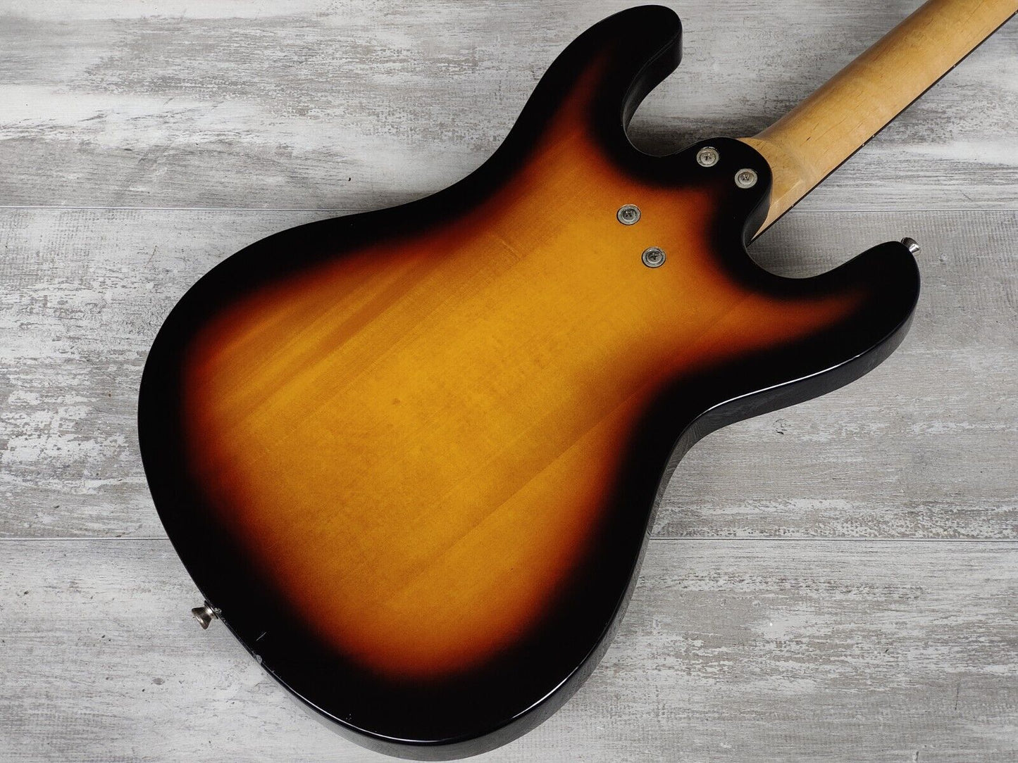 Aria Diamond Mosrite Style DMB380 Bass Guitar (Sunburst)