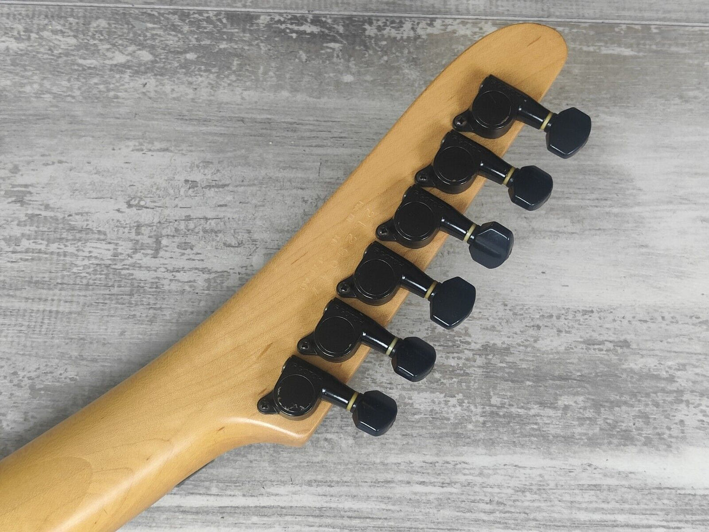 1989 Yamaha Japan MG-M2G Neon Special Edition Electric Guitar (Purple Neon)