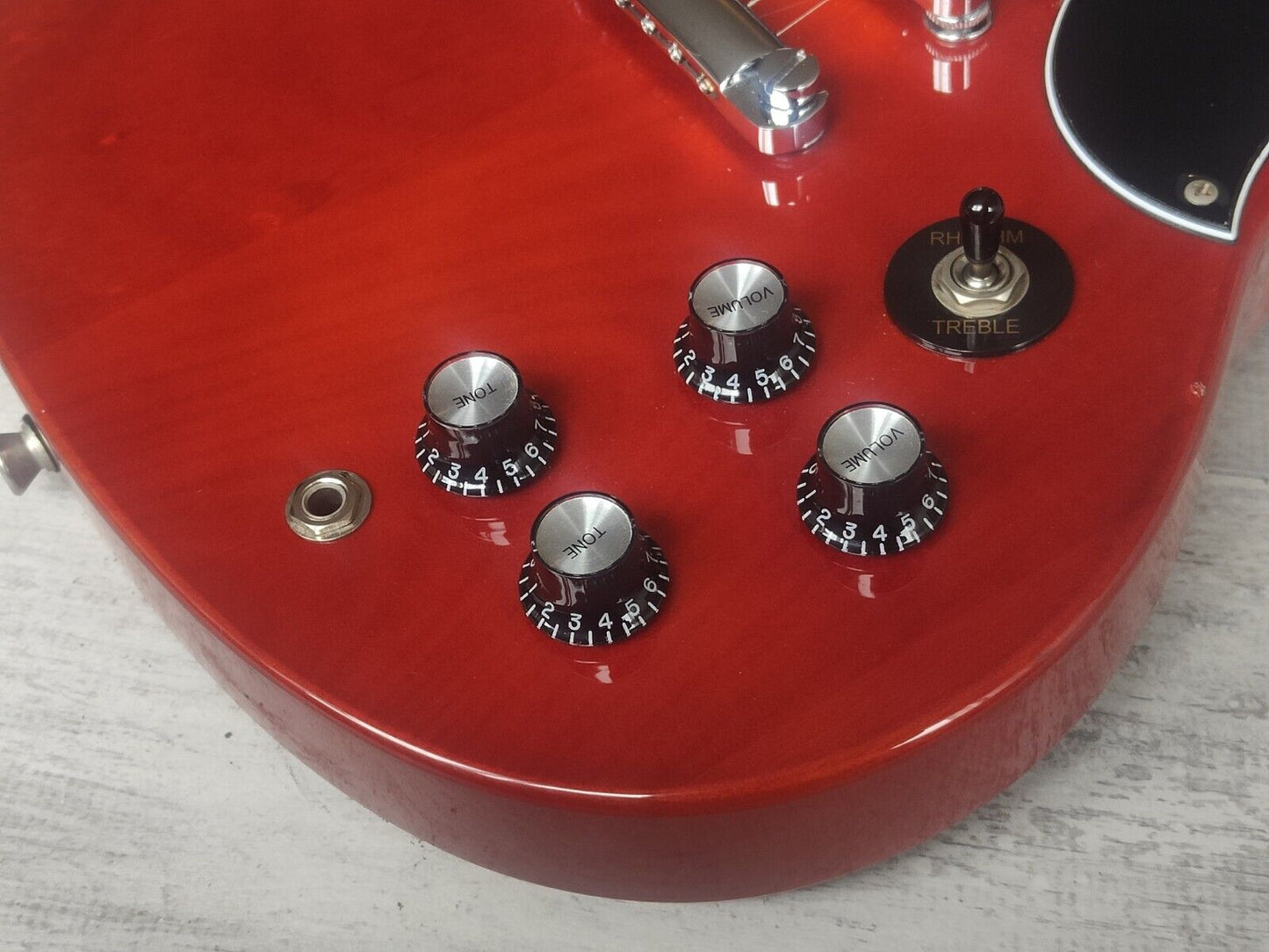 Blitz by Aria Pro II SG Double Cutaway (Cherry Red)