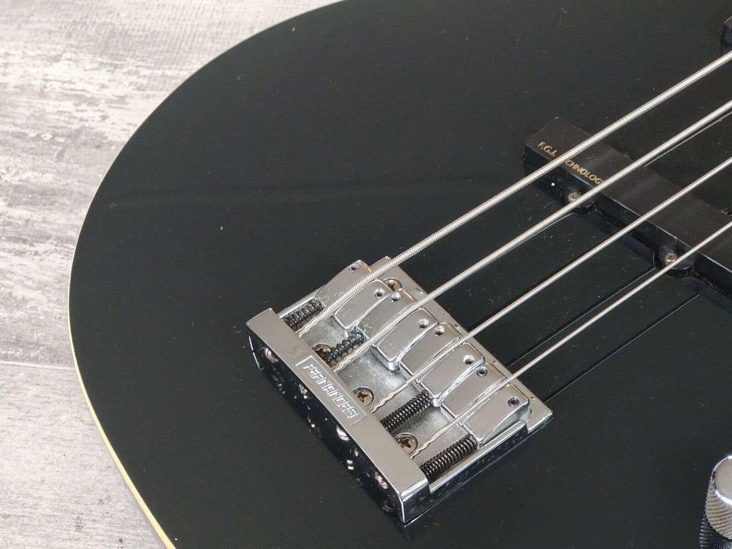 2000's Burny (Fernandes) Japan LSB-80 Active Les Paul Bass (Black)