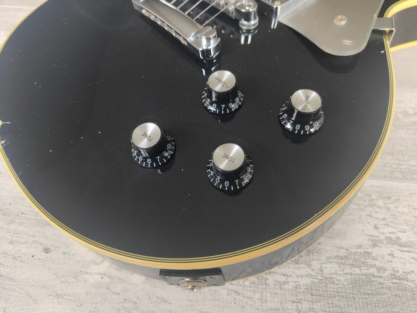 Blitz by Aria Pro II Les Paul Custom (Black Sykes)