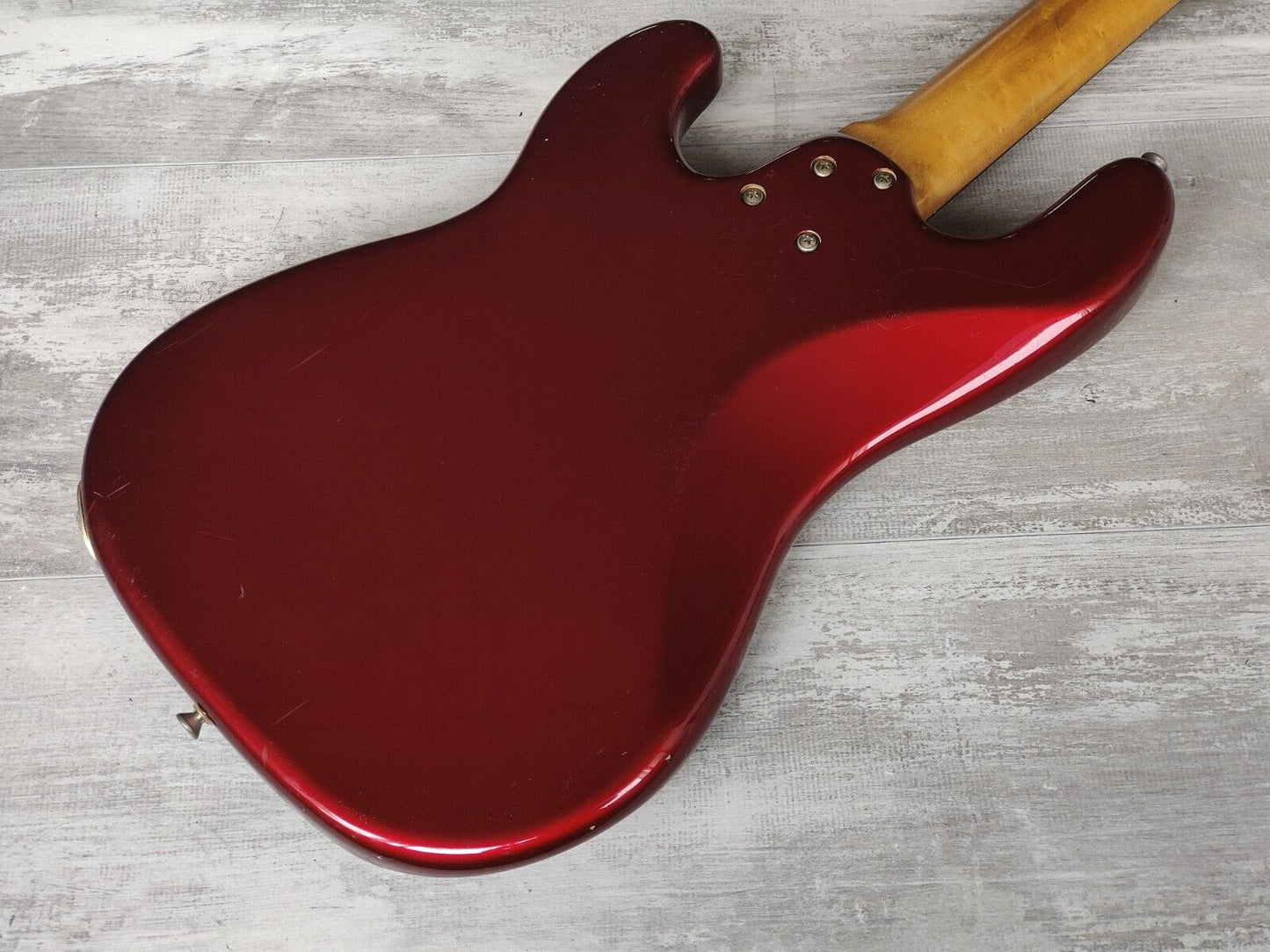 1988 Schecter Japan Precision Bass w/EMG's (Candy Apple Red)