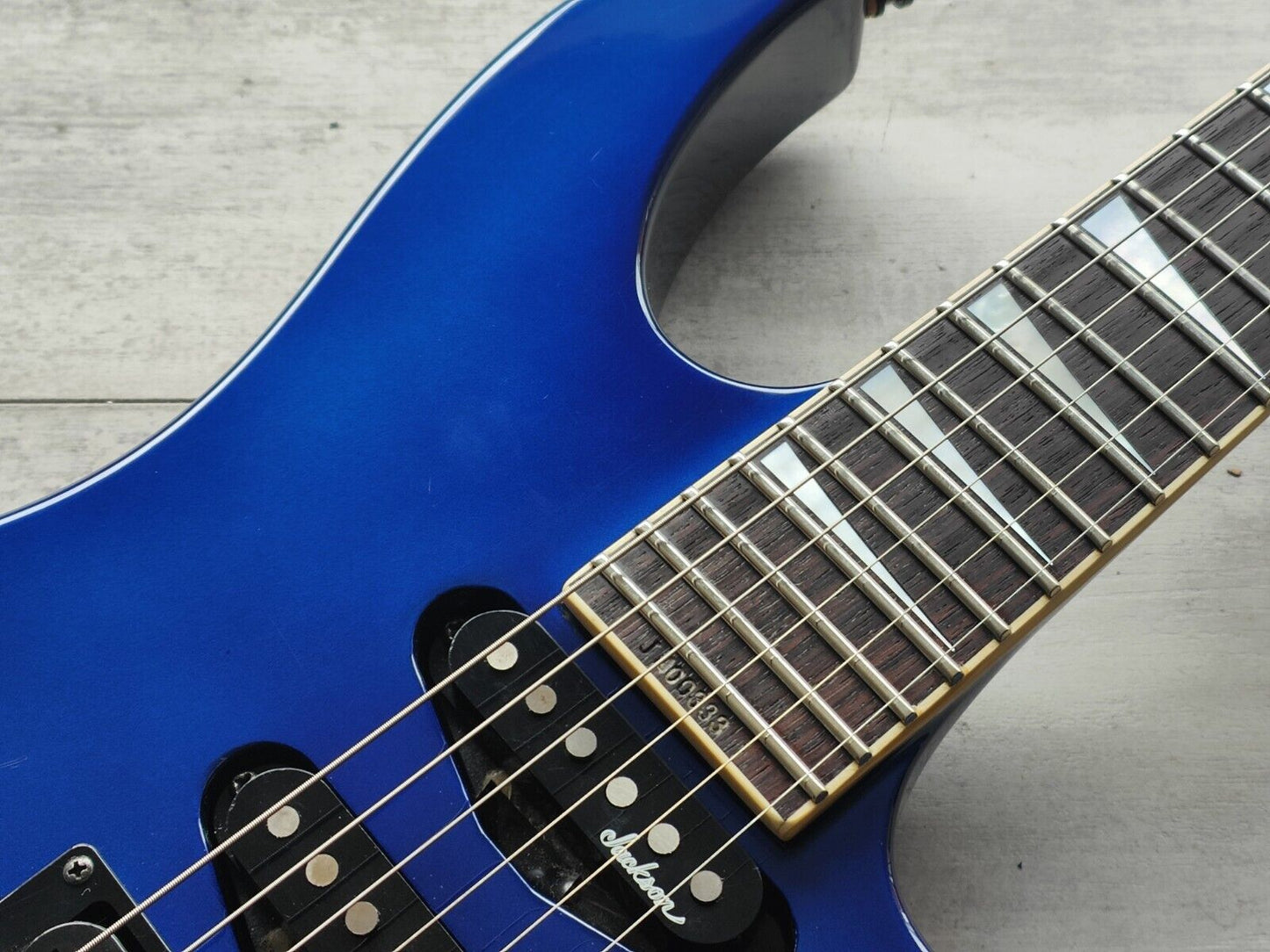 1994 Grover Jackson Japan SL Soloist Standard Neckthrough HSS Superstrat (Blue)