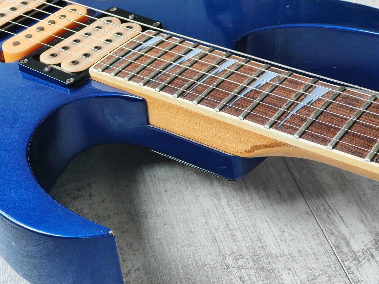 1993 Ibanez Japan PGM100 Paul Gilbert Signature Model Superstrat (Jewel Blue)