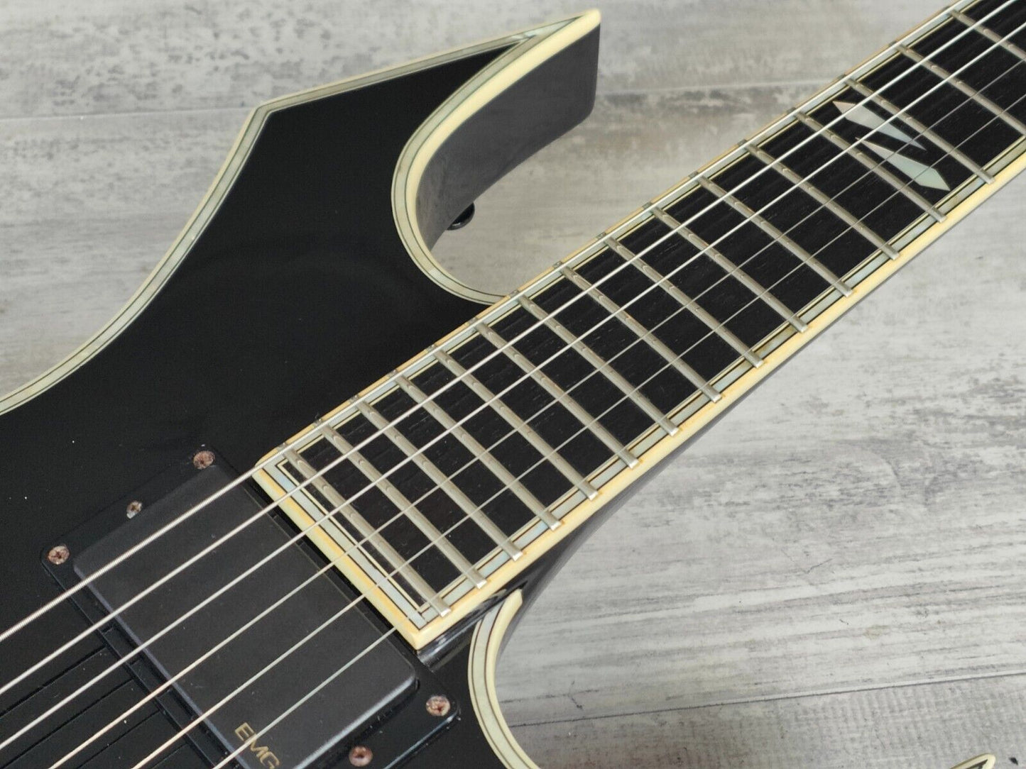 2009 B.C Rich NJ Deluxe Warlock w/EMG's (Onyx Black)