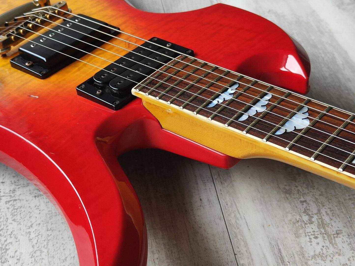 2000's Burny Hide (X Japan) MG-85X Mockingbird (Cherry Sunburst)