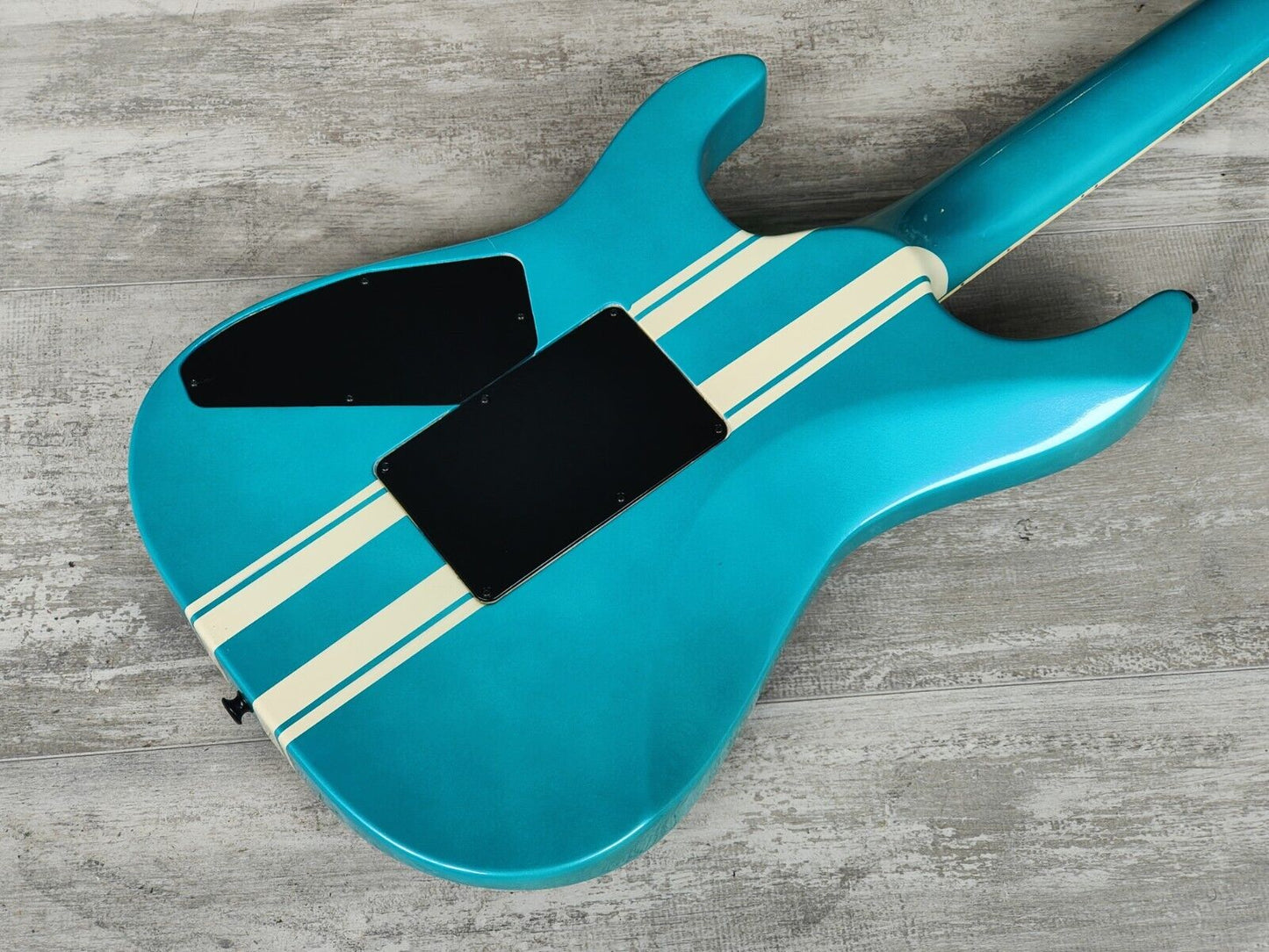 1988 Kramer Japan (by ESP) Bluesbreaker/Mirage Neckthrough HH Superstrat (Aqua)