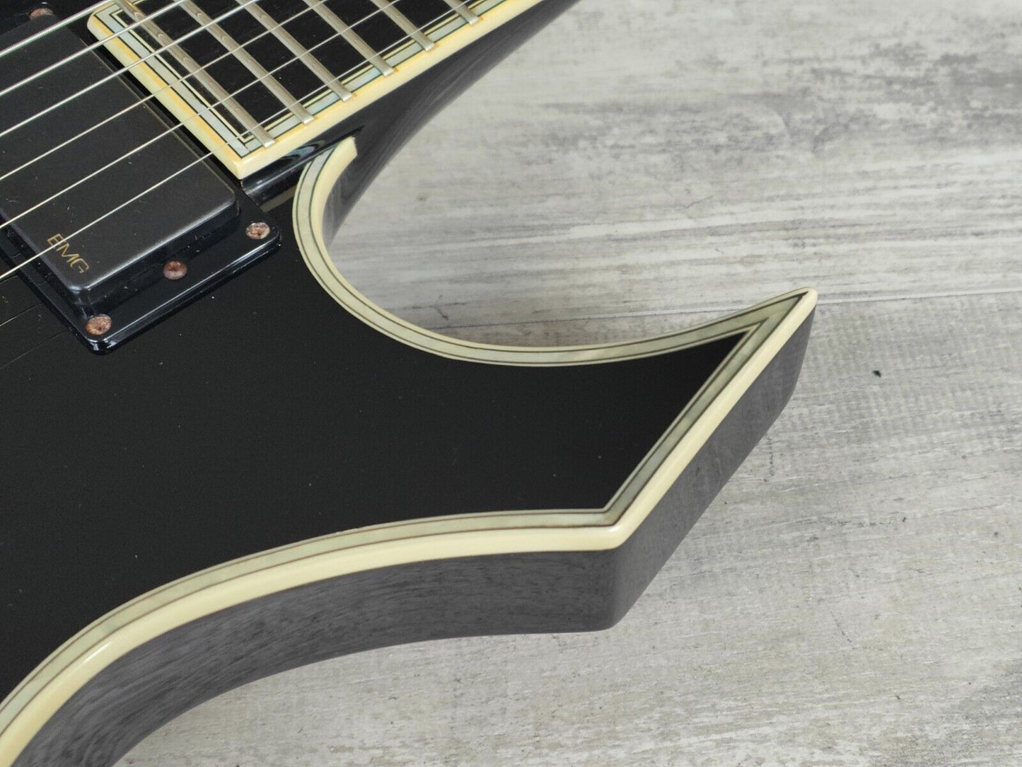 2009 B.C Rich NJ Deluxe Warlock w/EMG's (Onyx Black)