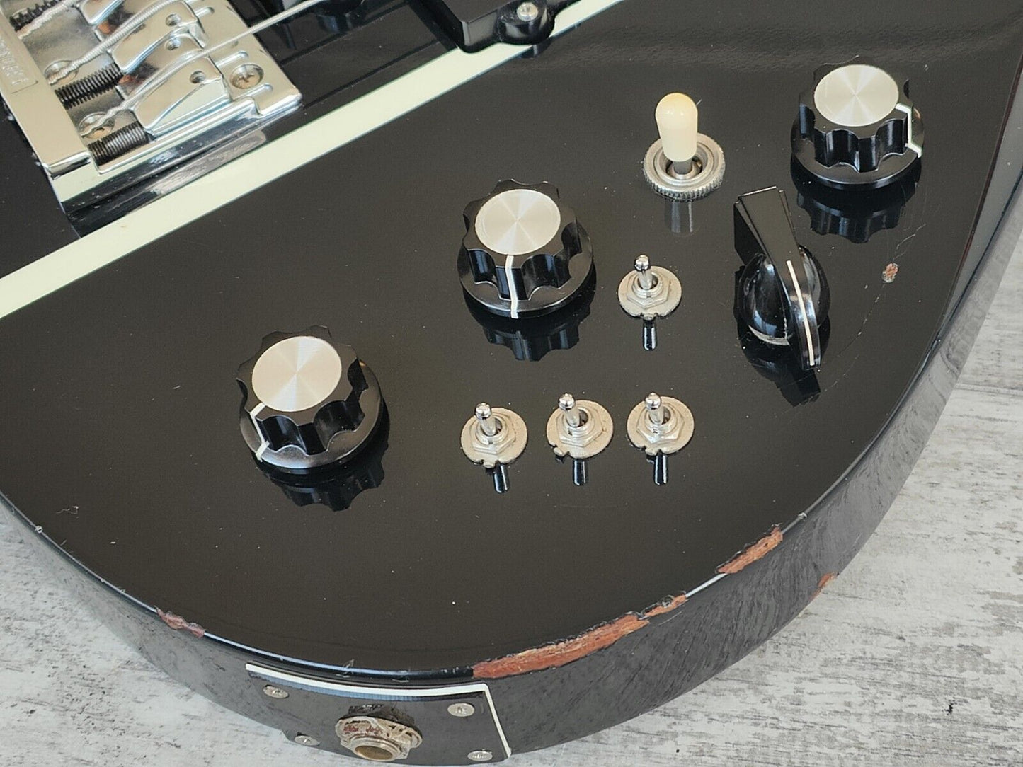 1996 Burny (Fernandes) EB-95X "X Japan" Signature Eagle Bass (Black)