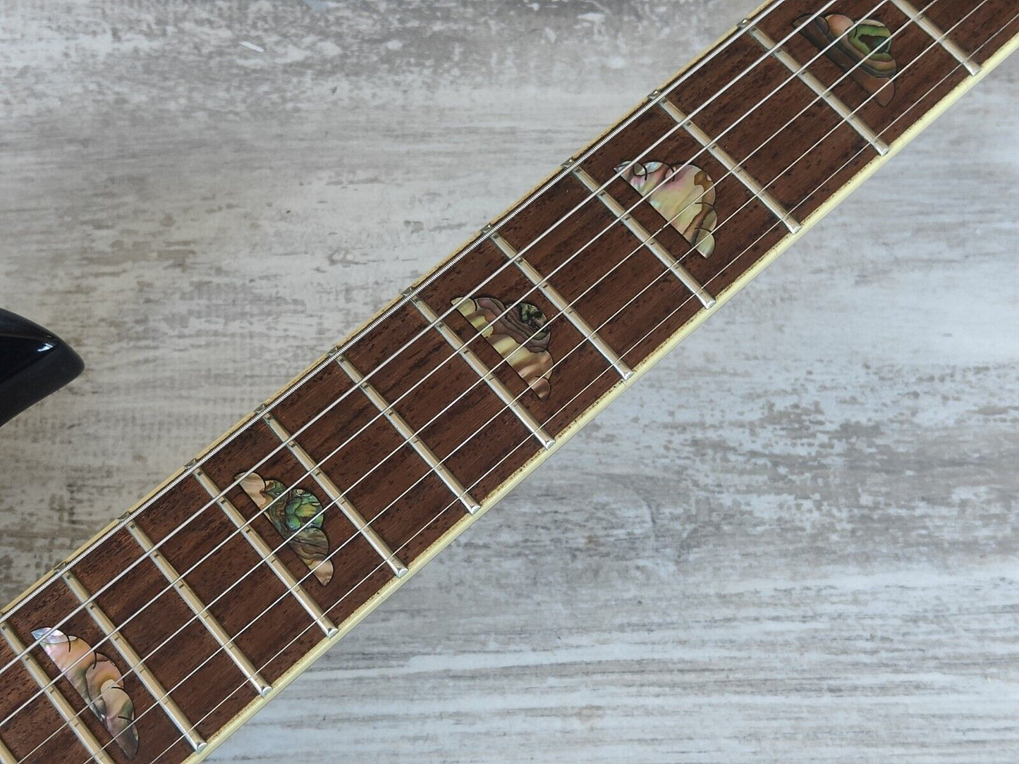 2000's BC Rich Eagle (Transparent Blue Black Flame Burst)