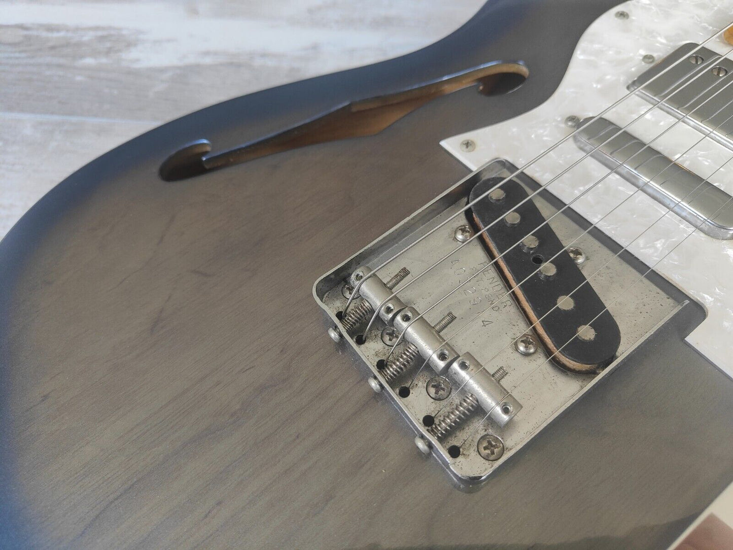 2002 Fender Japan TL-90SPL Thinline Telecaster Special (Blue Baltic Vintage)