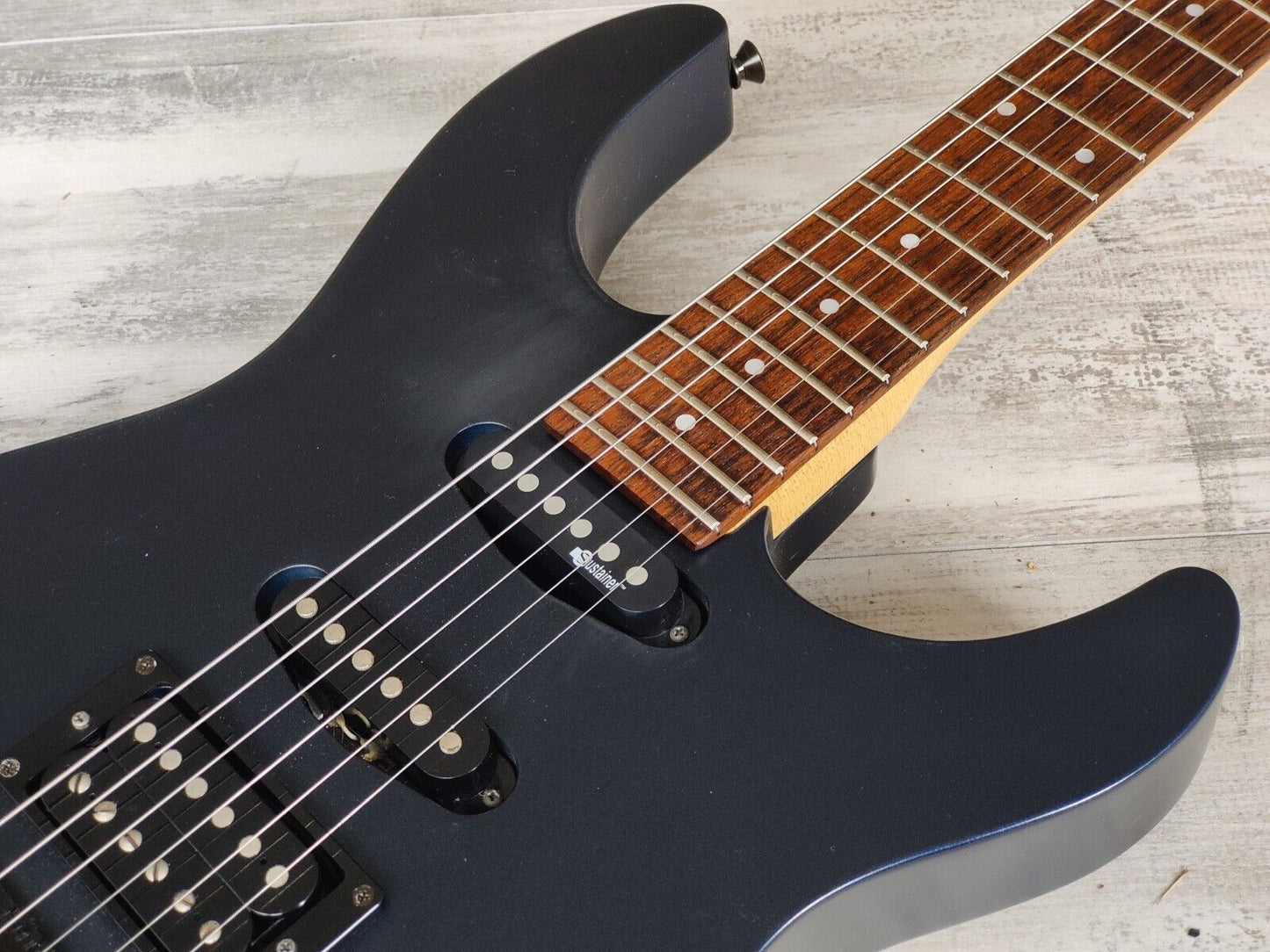 2001 Fernandes Revolver Superstrat w/Sustainer (Matte Blue)