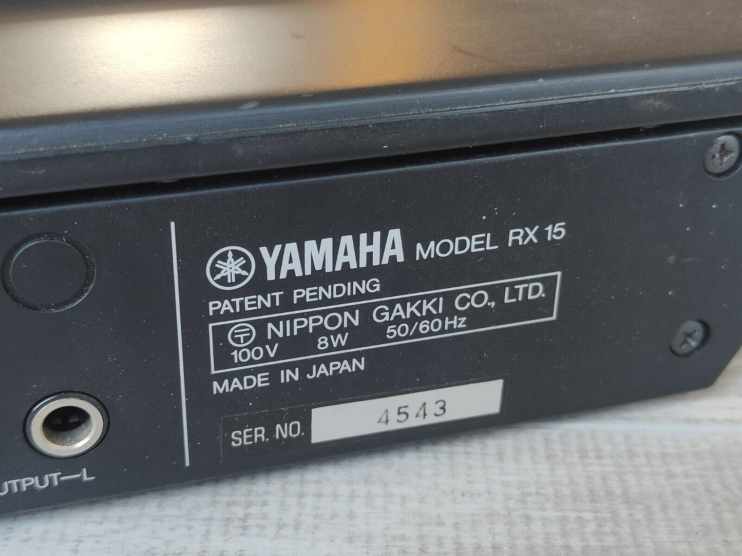 Yamaha RX15 Digital Rhythm Programmer