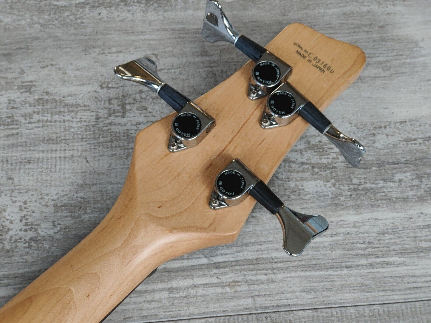 1996 Greco Japan PXB-M400 Medium Scale Bass (Blue Burst)