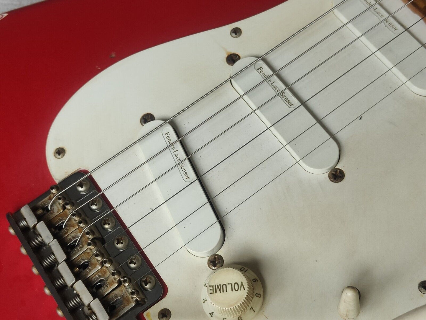 2005 Fender Japan ST54-95LS '54 Stratocaster w/Lace Sensors (Relic Torino Red)