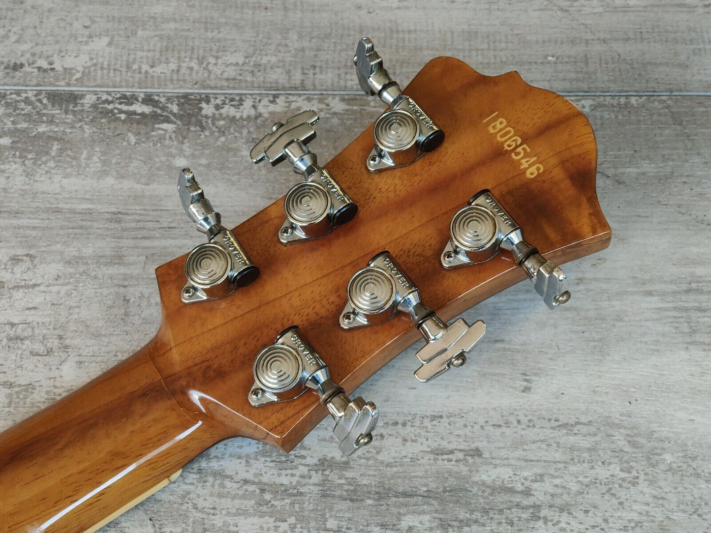 1980 Greco Japan BC-1800 Custom Order Neckthrough Mockingbird (Natural Koa)