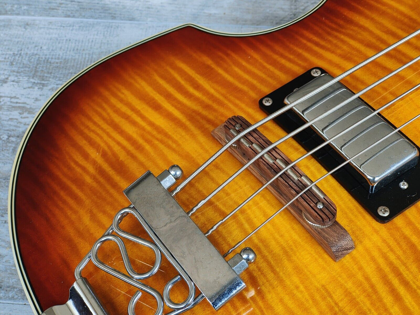 2007 Epiphone Viola Violin Beatle Bass (Brown Sunburst)