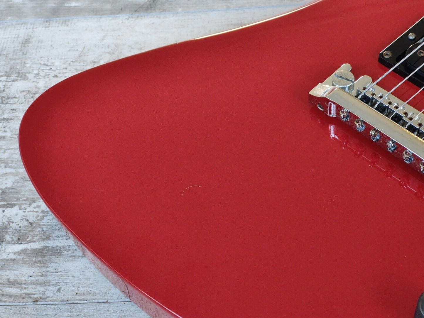 1992 BC Rich MG-601 Japanese Mockingbird w/Quad Bridge (Red)