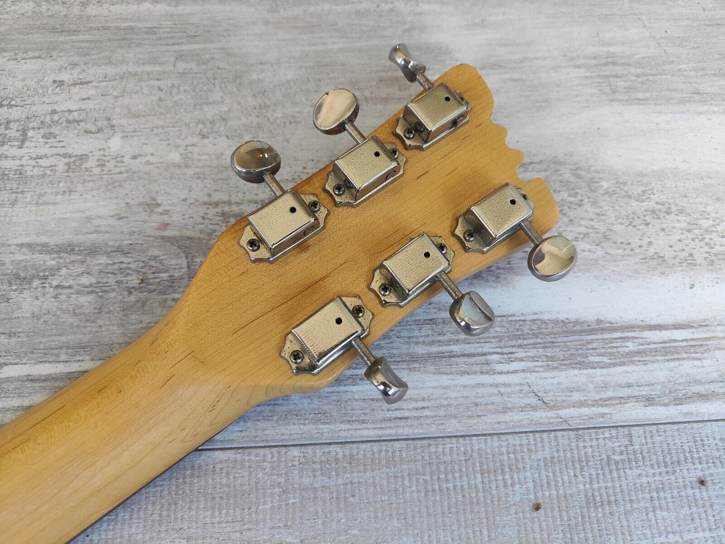 Marine Rider Japan Mini Mosrite Travel Guitar (Capri Orange)