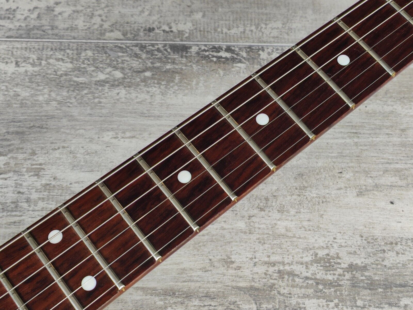 1987 ZEP-II (by ESP Japan) FAZ-115 "Flying A" Takamizawa Model Guitar (White)