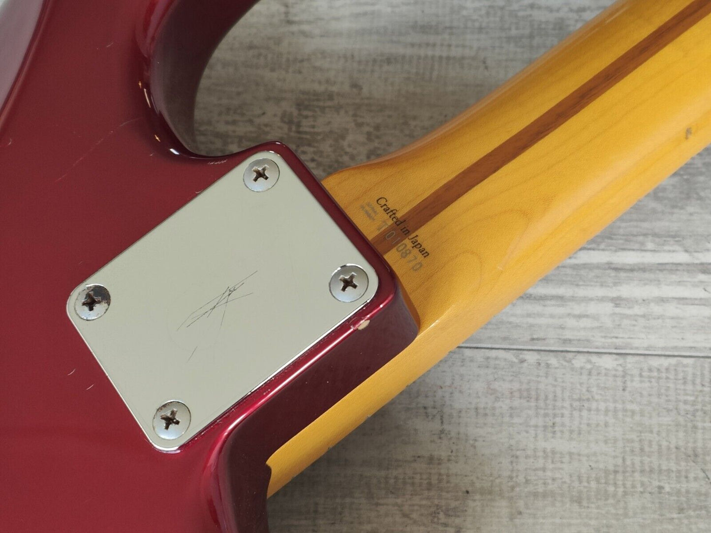 2007 Fender Japan ST57 '57 LH Left Handed Reissue Stratocaster (Candy Apple Red)
