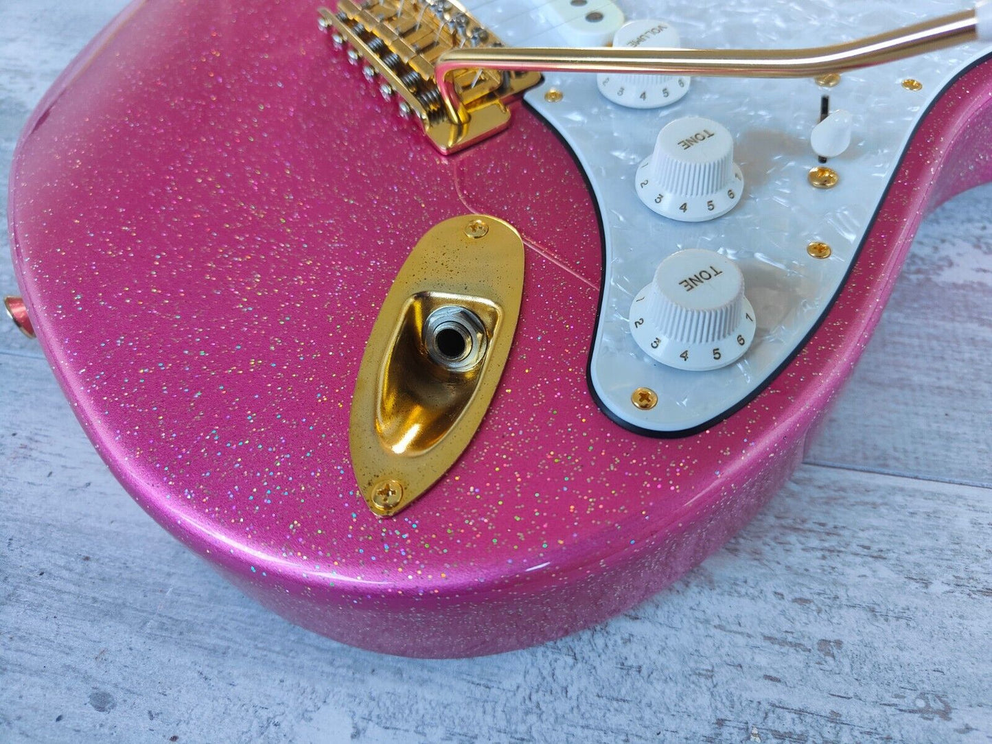 2016 Edwards (ESP Japan) E-SN-185TO Takayoshi Ohmura Stratocaster (Twinkle Pink)