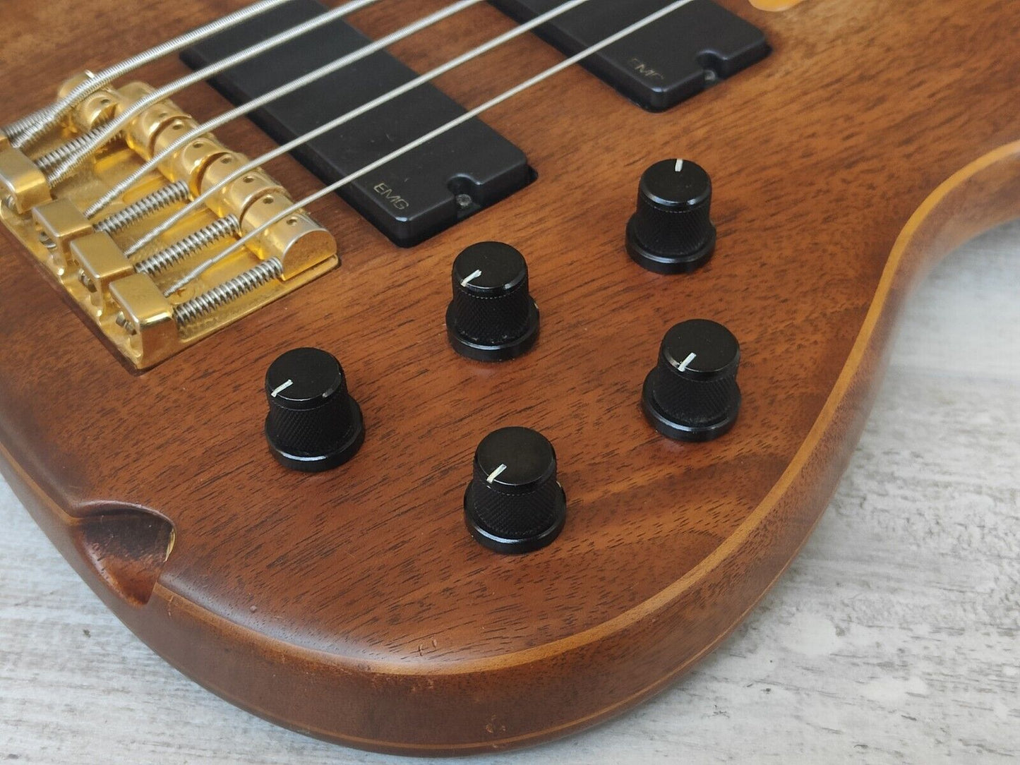 1996 Greco Japan PXB-160 Phoenix 5-String Bass w/EMG's (Walnut Oil)