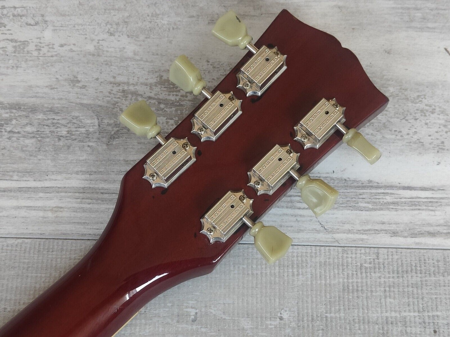 1988 Burny Japan RSA-70 Semi Hollowbody Electric Guitar (Cherry Red)