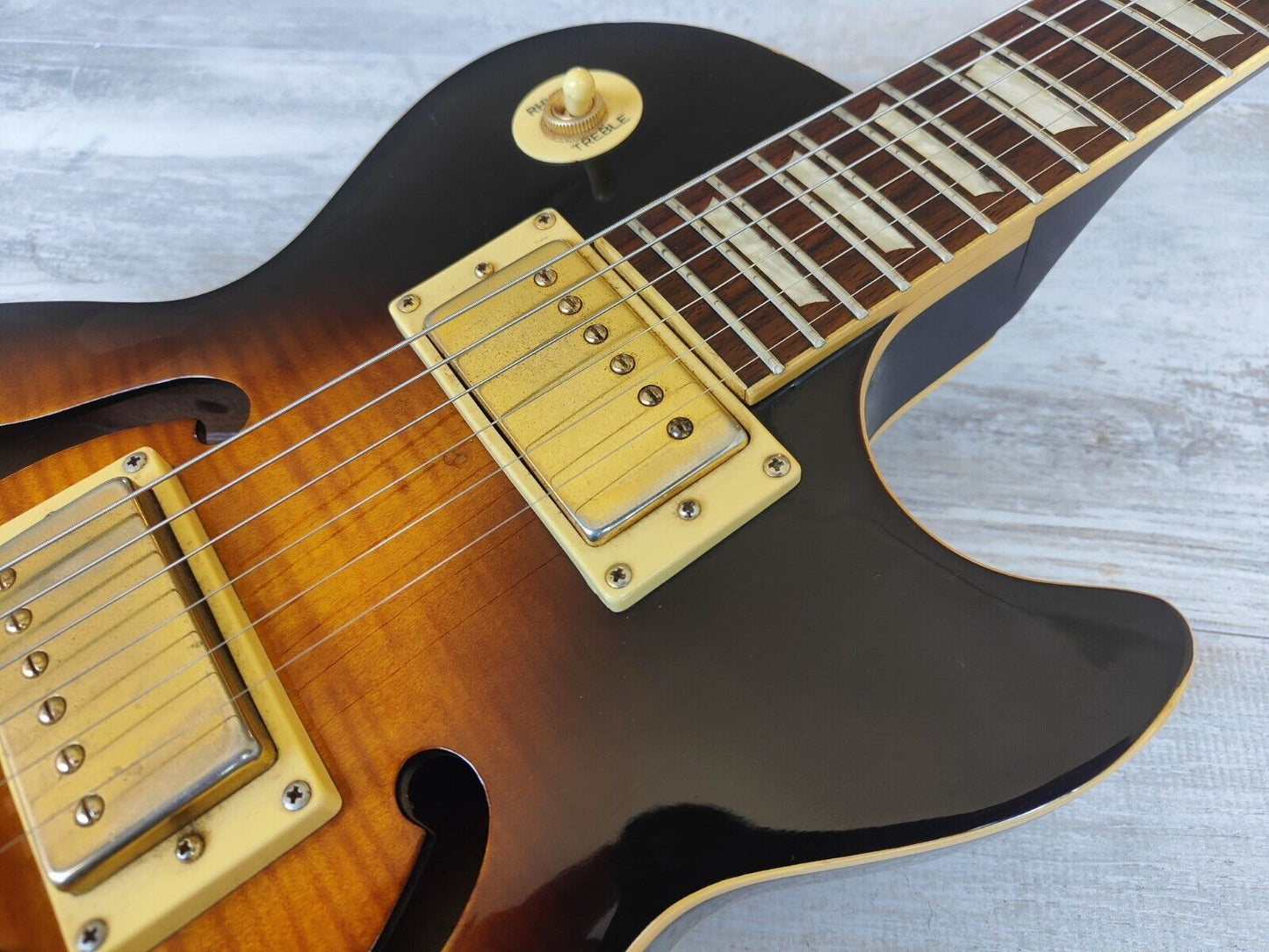2001 Epiphone Limited Edition ES-PRO Semi Hollowbody Les Paul (Brown Sunburst)