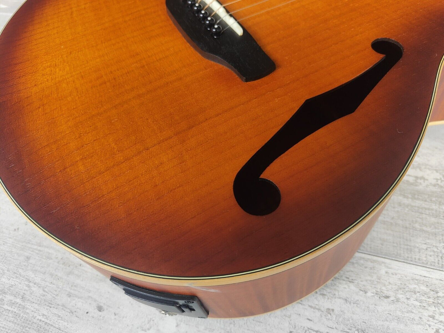 2018 Aria FET-F1 Electric/Acoustic Guitar (Violin Burst)