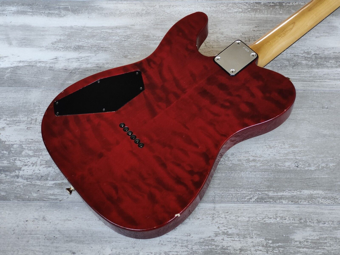 1995 ESP Japan Custom Order Telecaster (Quilt Red)