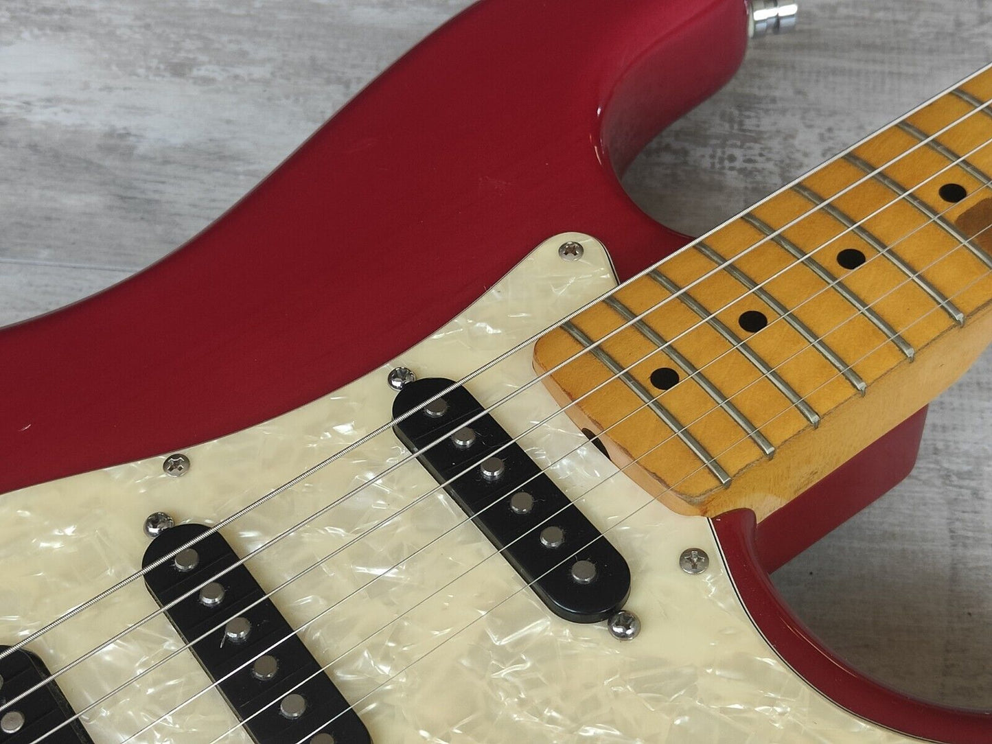 1978 Greco SE-1000 Neck + 2000 Fender American Deluxe Stratocaster Body (Red)
