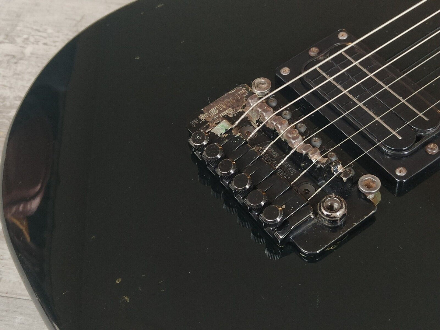 1986 Bill Lawrence (by Morris Japan) BSOM-75 Electric Guitar (Black)