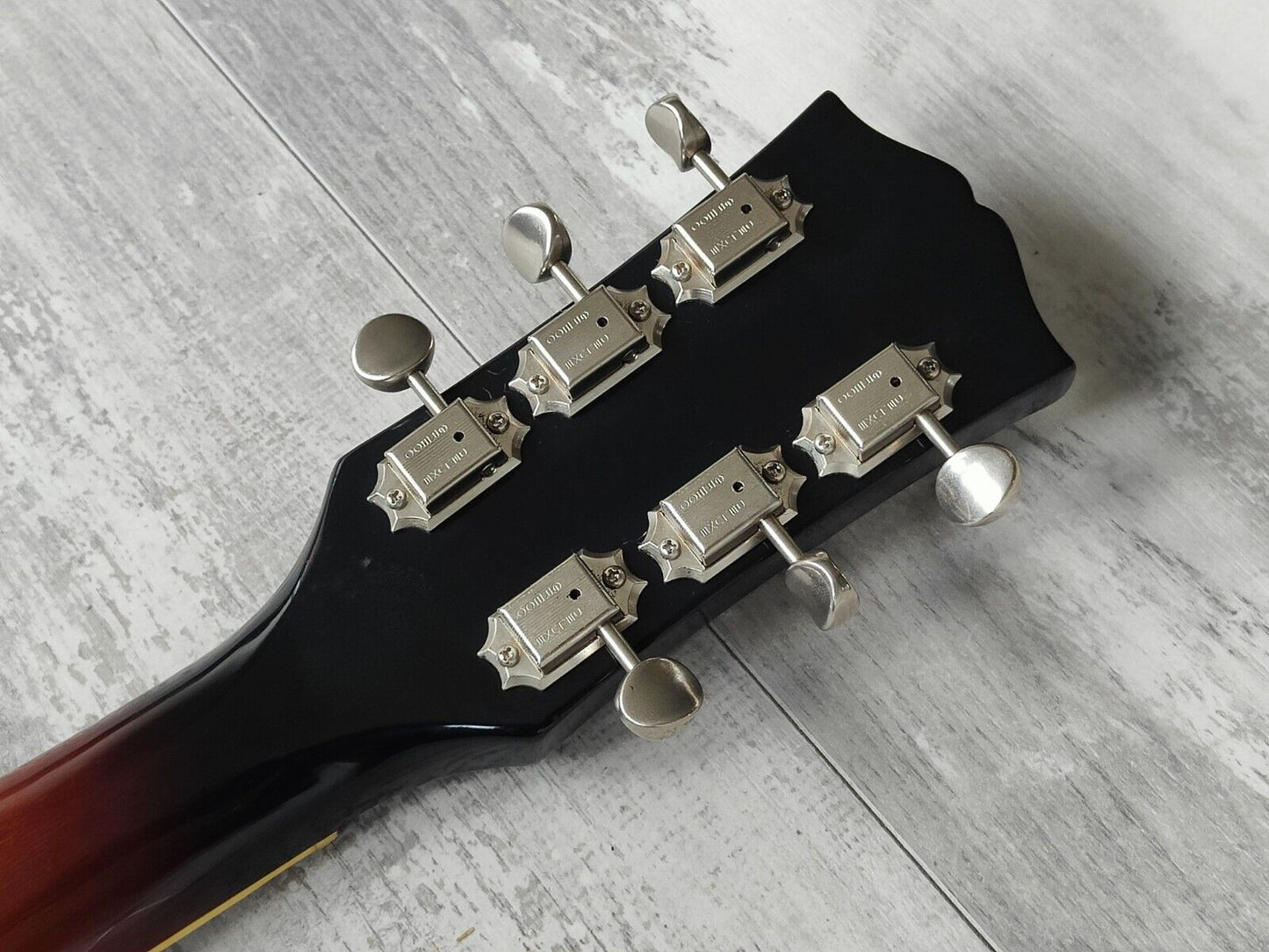 1981 Greco Japan W-404BSE Acoustic Guitar w/P90 Pickup (Brown Sunburst)