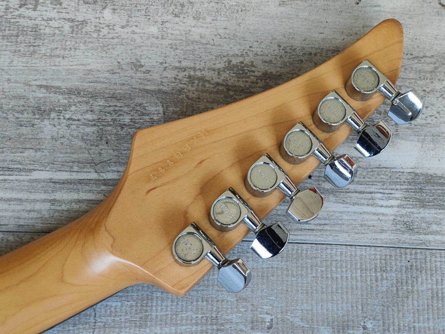 1993 Yamaha YGX121FP HSH Superstrat w/"Free Art Pickguard" (Pink Tiger)