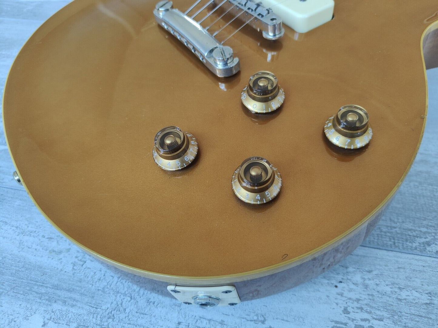 2000's Edwards Japan (by ESP) E-LP-125SD/P Goldtop Les Paul w/P90's